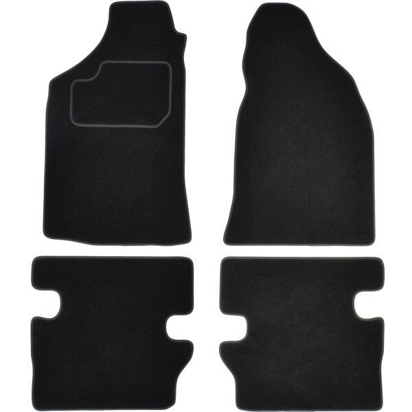 Set 4 covorase auto MAMMOOTH, Cauciuc, pentru MAZDA BT-50 2006-2015 PICK-UP, Negru
