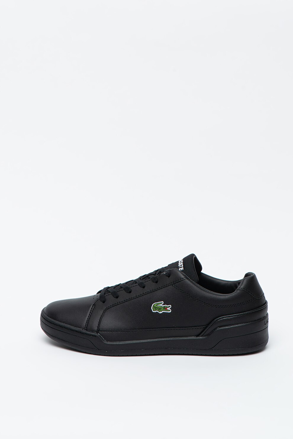 Lacoste, Pantofi sport de piele cu broderie logo Challenge