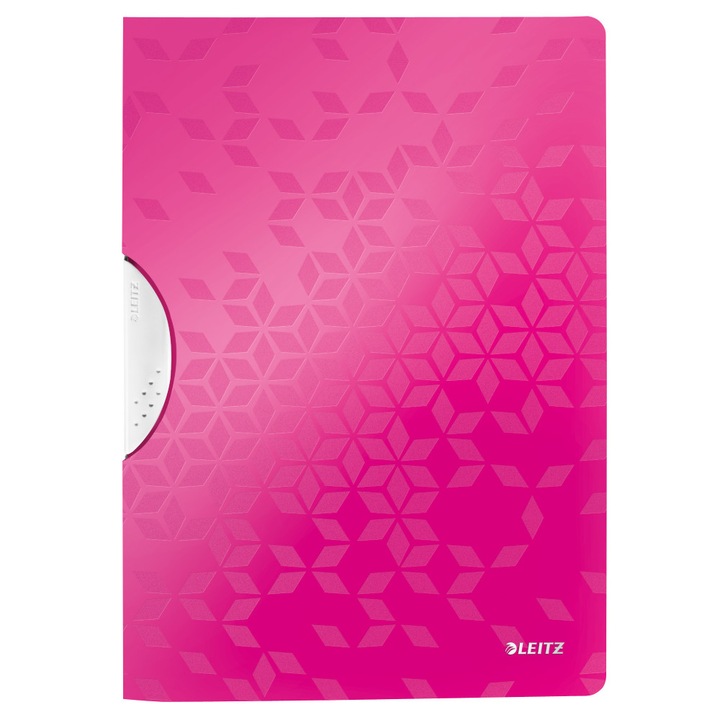 Папка Leitz Wow ColorClip, PP, Розов металик