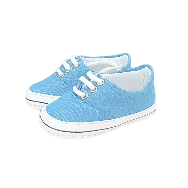 Botosei botez, tip tenis, bleu