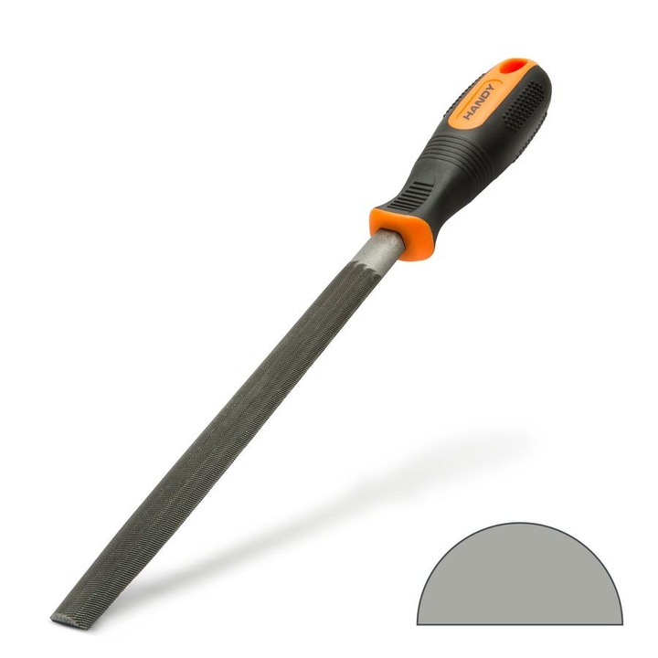 Félkerek reszelő 200/2 mm közepes