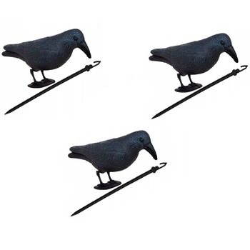 Set 3 Corbi decorativi XXL, 19x39 cm, pentru Alungarea Pasarilor Nedorite Set 3 Corbi decorativi XXL, 19x39 cm, pentru Alungarea Pasarilor Nedorite