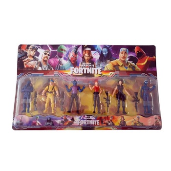Set 6 figurine tip Fortnite, 4 arme incluse, sezonul 9, marime 11cm Set 6 figurine tip Fortnite, 4 arme incluse, sezonul 9, marime 11cm