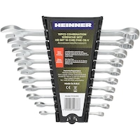Set 10 chei fixe Heinner PCSC012, material chrome-vanadium