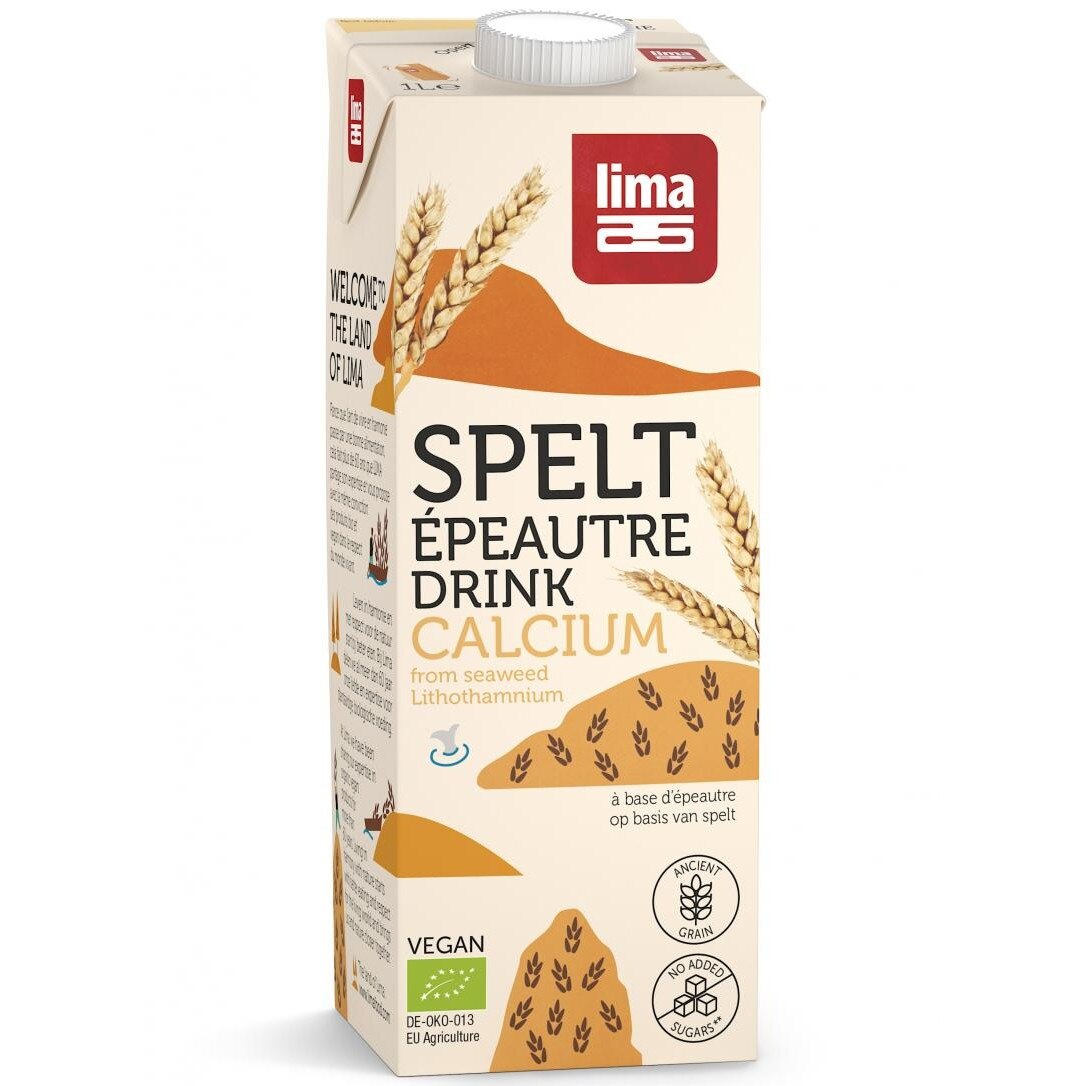 Bautura vegetala de spelta cu calciu eco 1L Lima