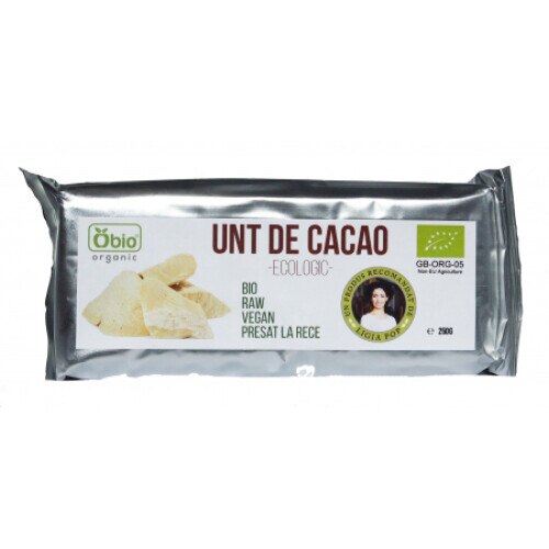 Unt de cacao raw bio 250g Obio
