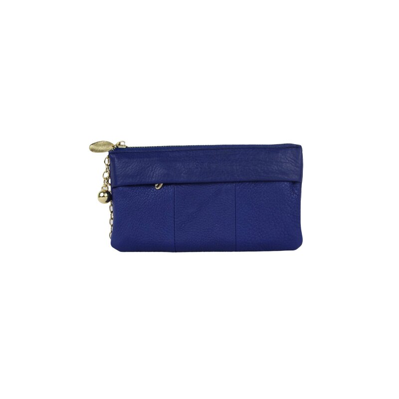 Portofel dama, din piele naturala,Hassion, 5025 Blue