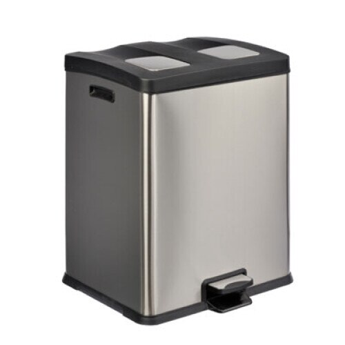 Cos de gunoi cu pedala si capac Multiflux 2x30 L