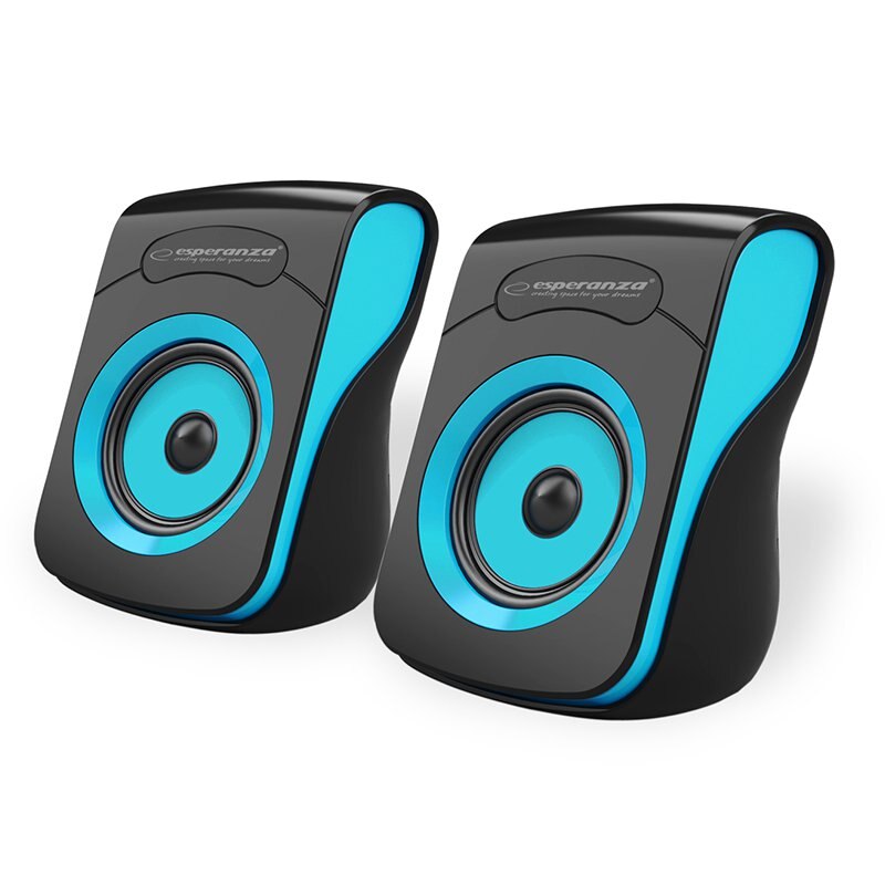 Boxe stereo 2.0 FLAMENCO Esperanza Negru/Albastru