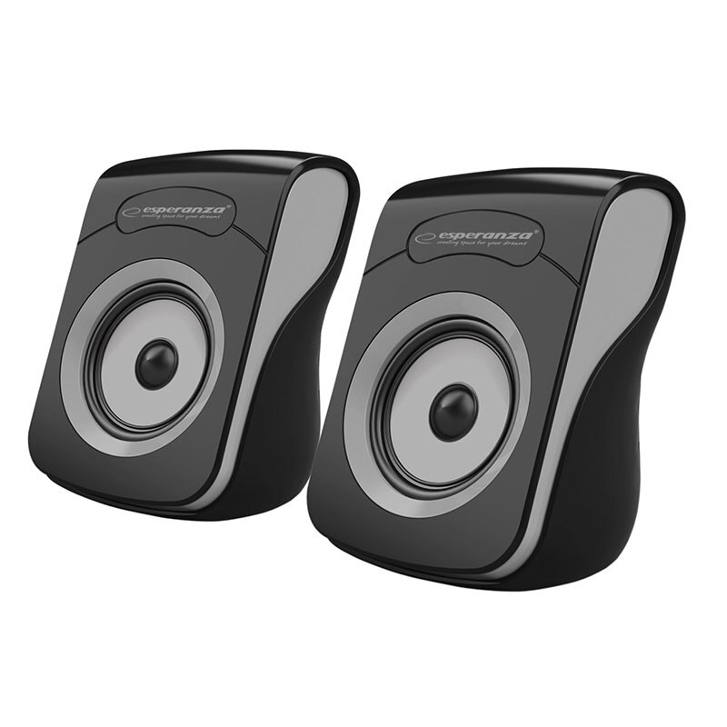 Boxe stereo 2.0 FLAMENCO Esperanza Negru/Gri