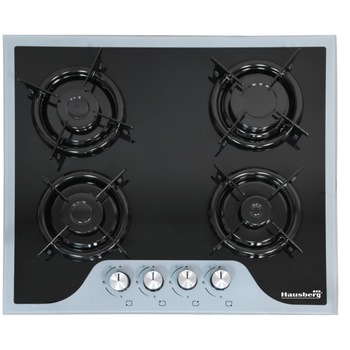 Plita Incorporabila Hausberg HB-564, 4 arzatoare, Gaz, Design modern, Sticla Plita Incorporabila Hausberg HB-564, 4 arzatoare, Gaz, Design modern, Sticla