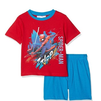 Pijama Spiderman maneca scurta 5508, Rosu/Albastru