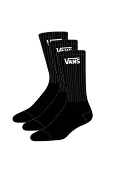 Vans, Set de sosete lungi cu logo - 3 perechi, Negru/Alb, U Vans, Set de sosete lungi cu logo - 3 perechi, Negru/Alb, U