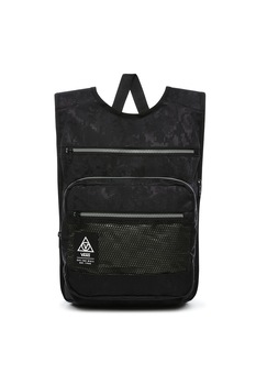 Vans, Rucsac 66 Supply Low-Pro, Negru/Verde militar Vans, Rucsac 66 Supply Low-Pro, Negru/Verde militar