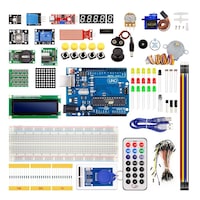 Pachet Arduino Uno R3 + 24 componente electronice