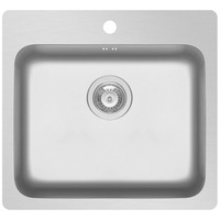 Chiuveta bucatarie Pyramis ZERIA 56x52cm, 1 cuva, adancime 180mm, finisaj lucios, incorporabila in blat, inox