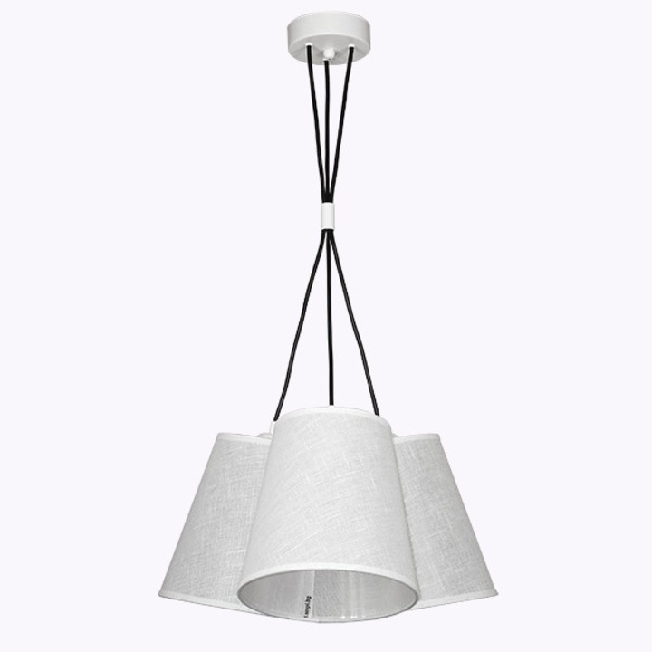 Пендел Lightstyle Арно Камелот Бял, 3хЕ27, Бял