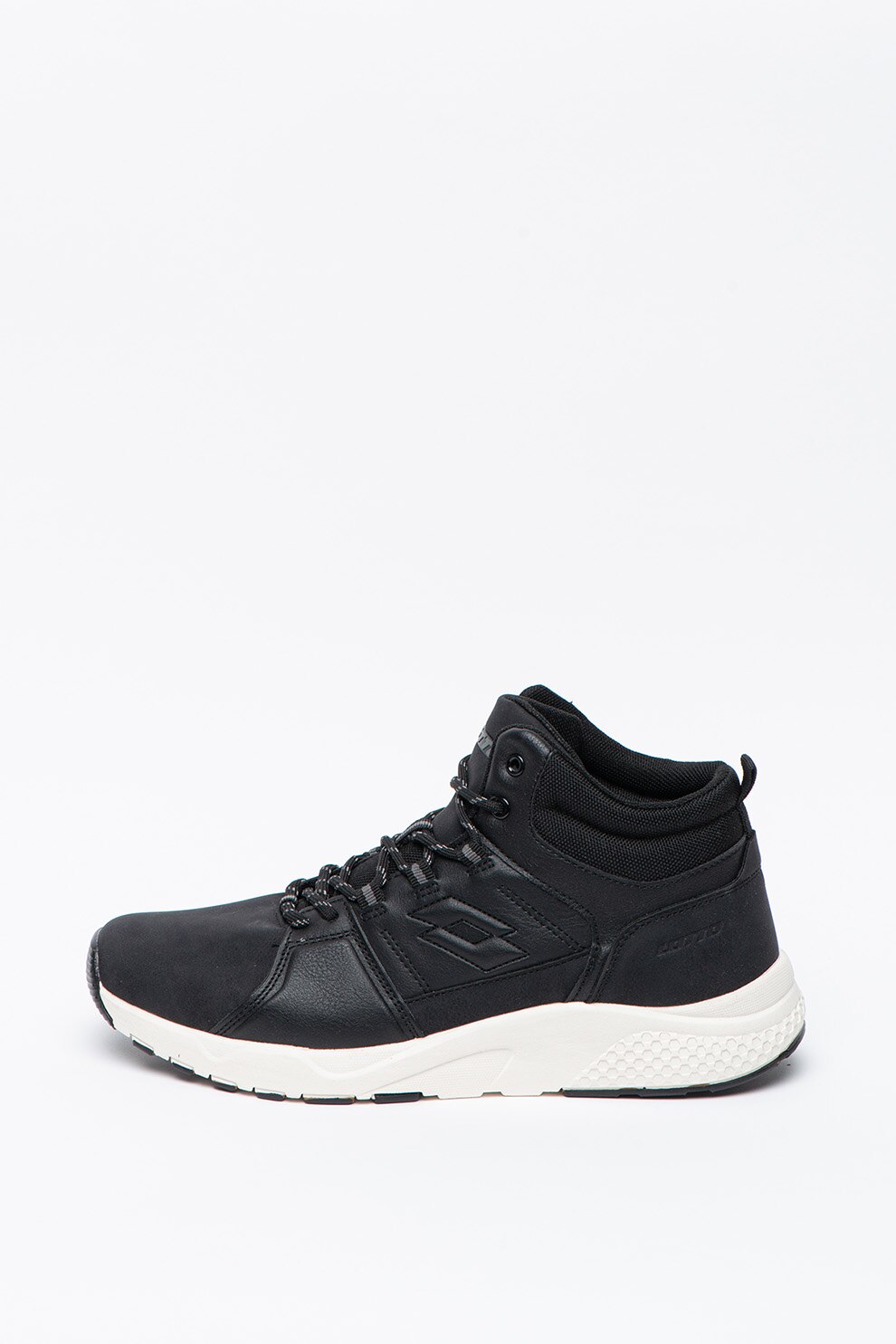 Lotto, Pantofi sport mid-high cu garnituri de piele ecologica Nexus