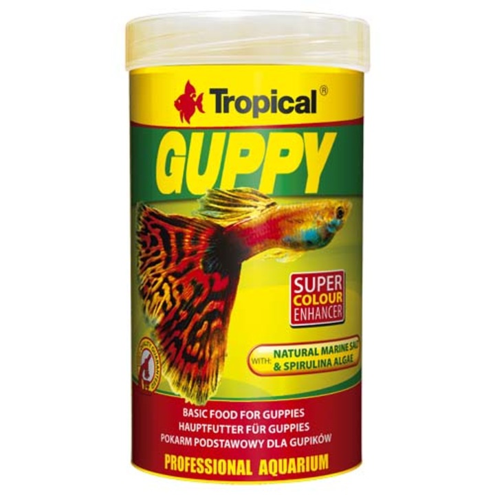 Hrana naturala pentru pesti Guppy Tropical Guppy, 250ml / 50g