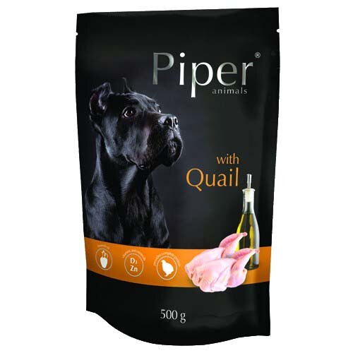 Hrana pentru caini cu prepelita Piper Adult, 500g