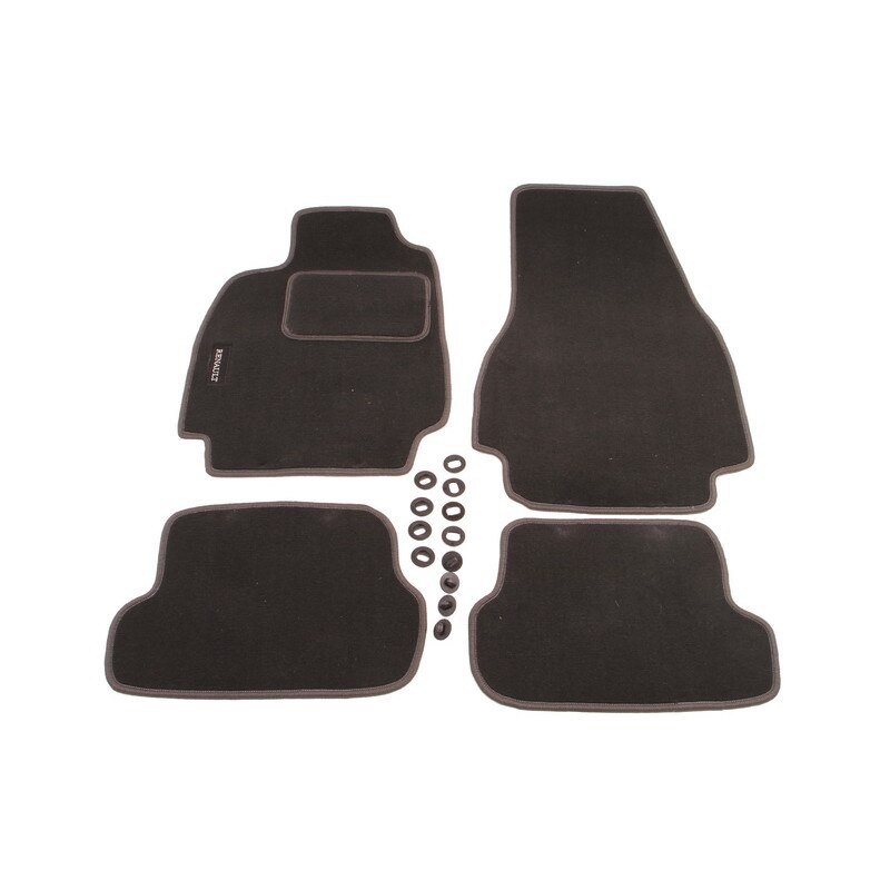 Set 4 covorase auto MAMMOOTH, Velur, pentru RENAULT MEGANE II 2002-2009 SALOON, Gri