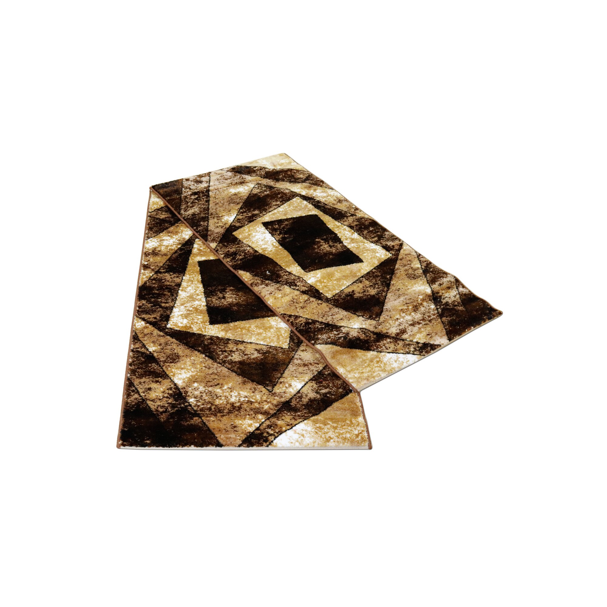 Set 2 buc.Covor Gold COLLECTION 80X150 cm -0835 maro