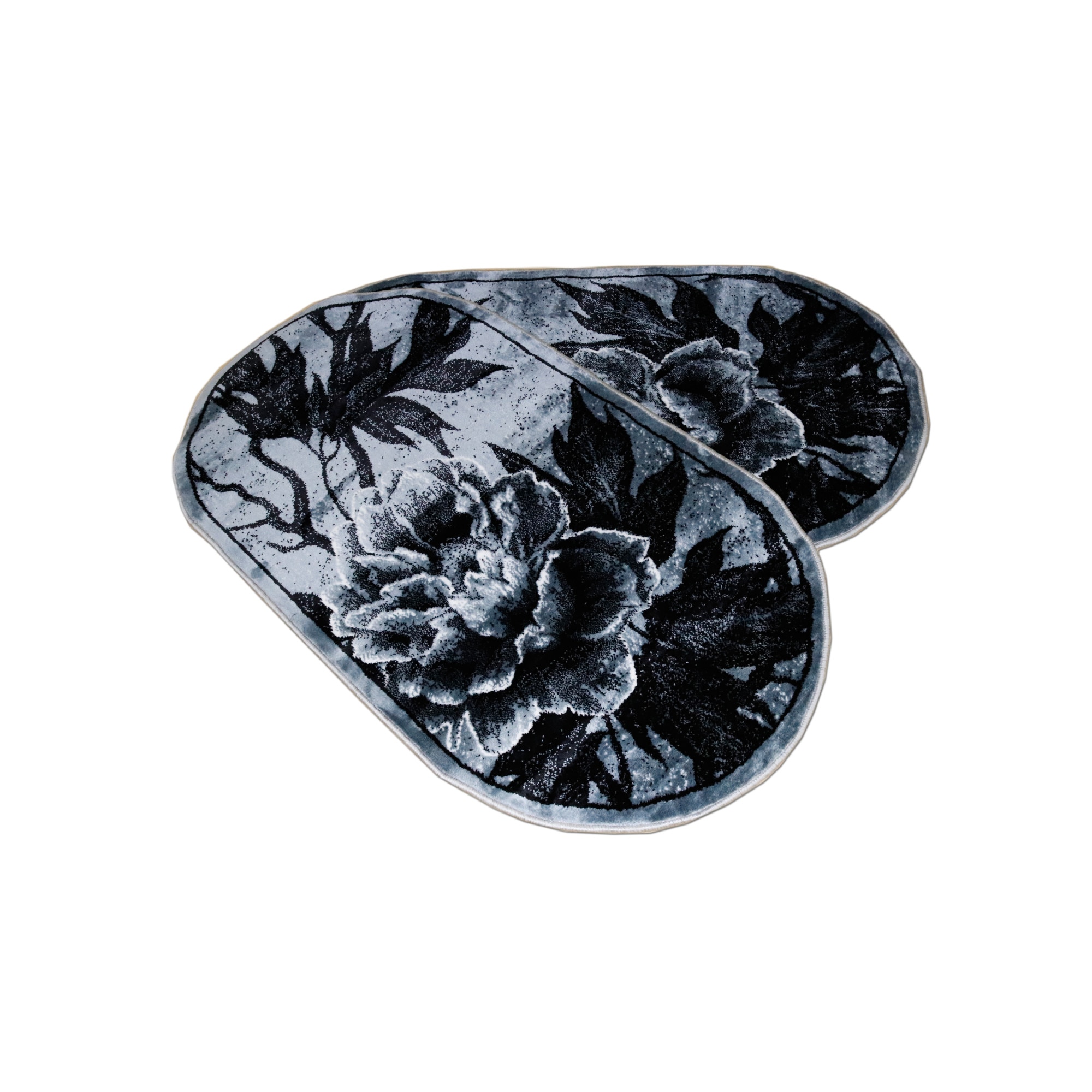 Set 2 buc.Covor Gold COLLECTION 80X150 cm oval -0840 gri