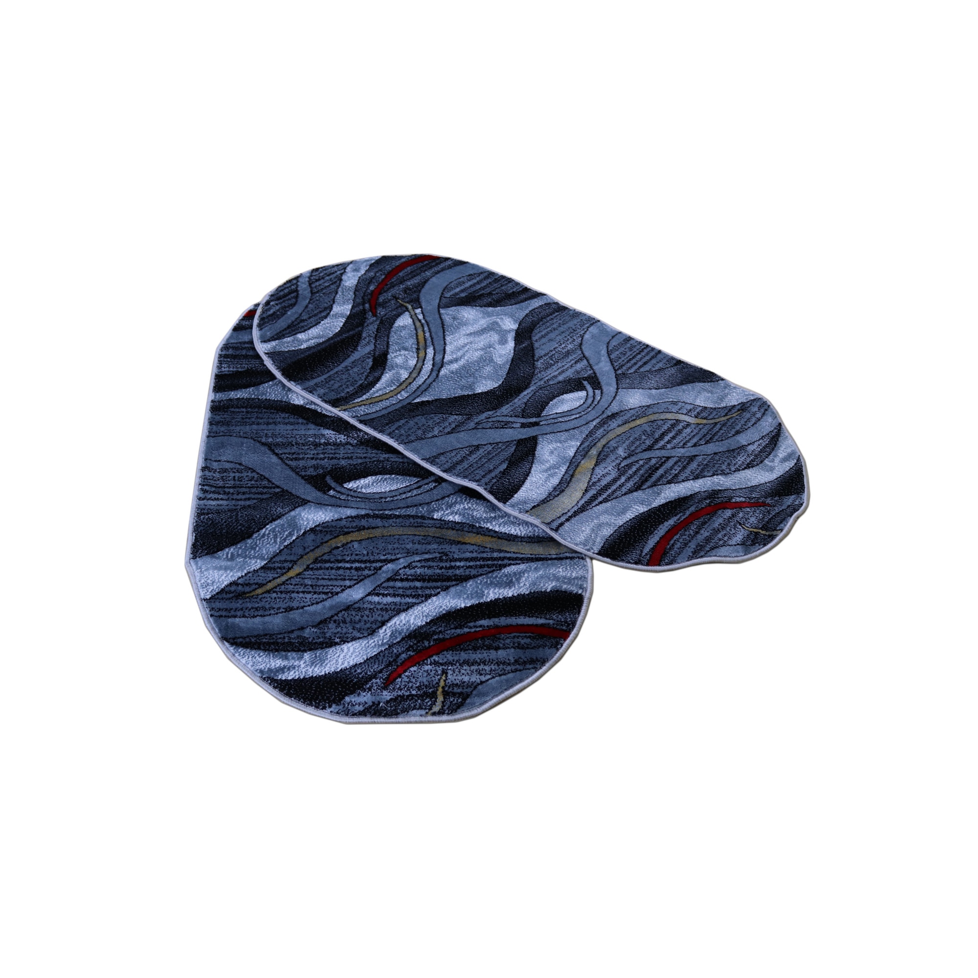 Set 2 buc.Covor Gold COLLECTION 80X150 cm oval -0845 gri/bej