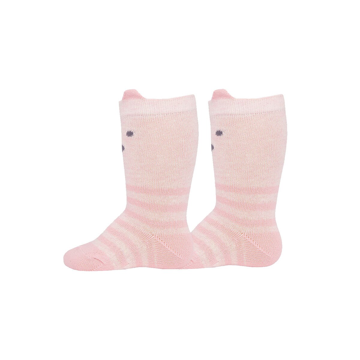 Set 2 perechi ciorapi cu urechiuse fete,Ewers,roz, marimea 18-19
