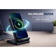 Incarcator wireless compatibil Qi, stand universal Fast Charge, pentru telefon, suport birou, negru