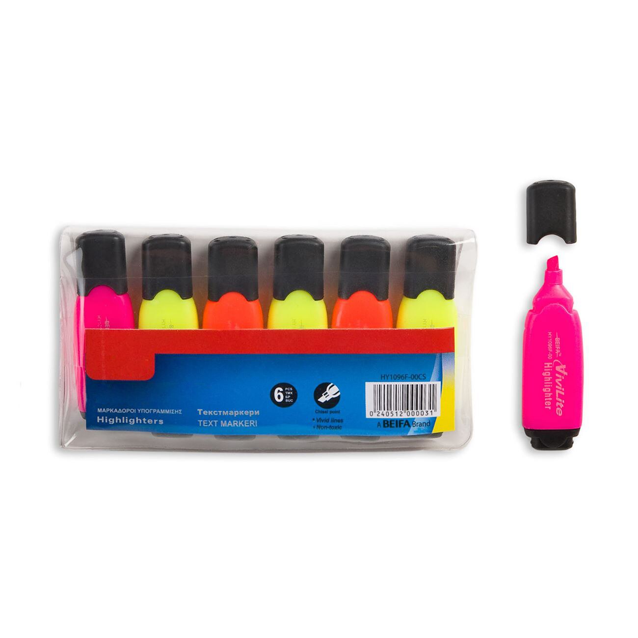 Set evidentiatoare, Zola®, 6 bucati, diferite culori