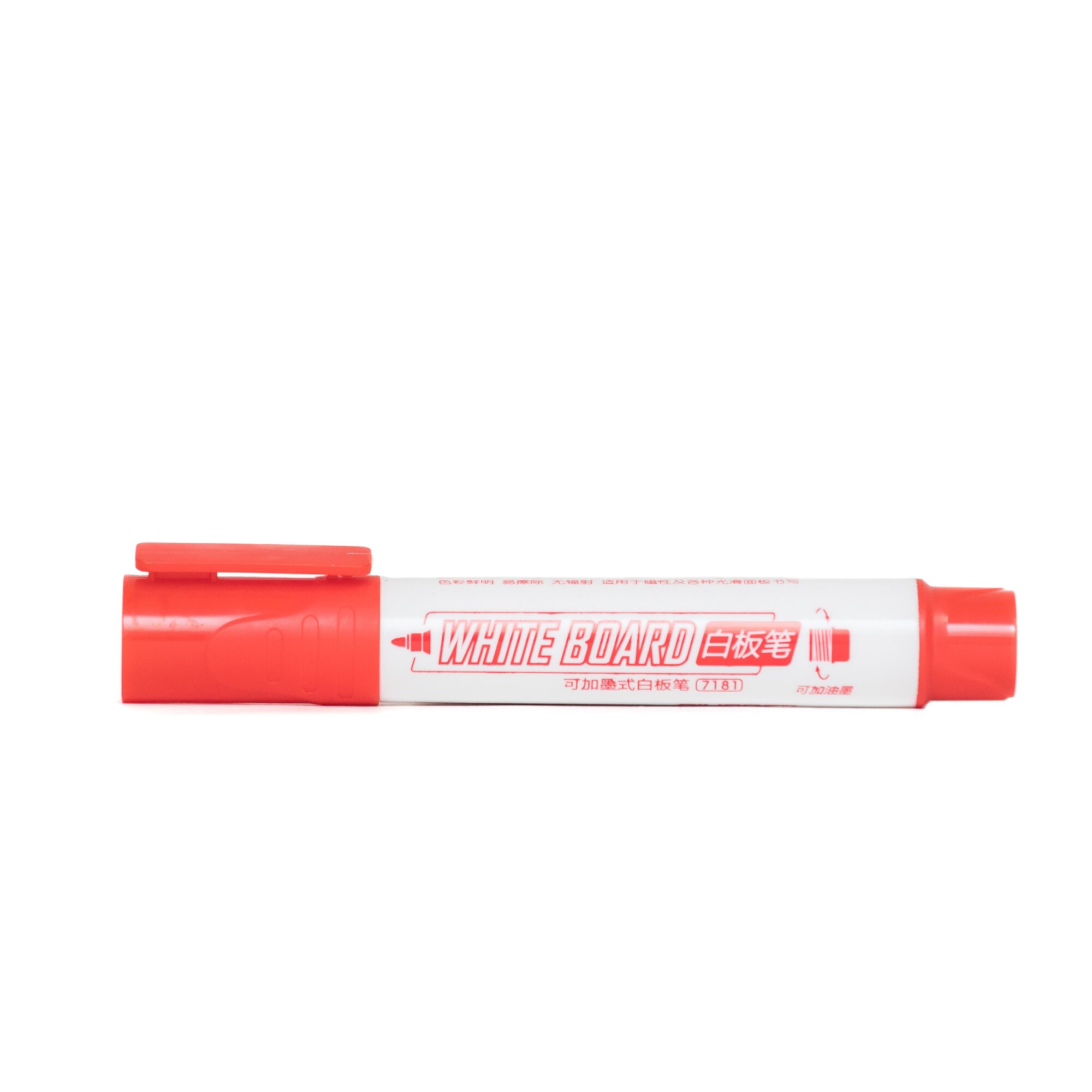Marker whiteboard AIHAO 7181 varf rotund 1-3mm rosu