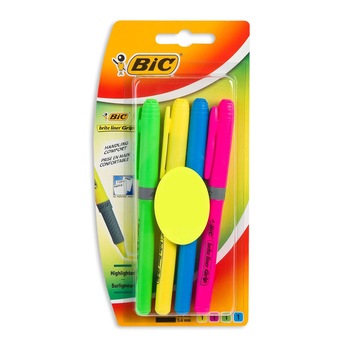 Set evidentiatoare, Bic, 4 bucati, diferite culori Set evidentiatoare, Bic, 4 bucati, diferite culori