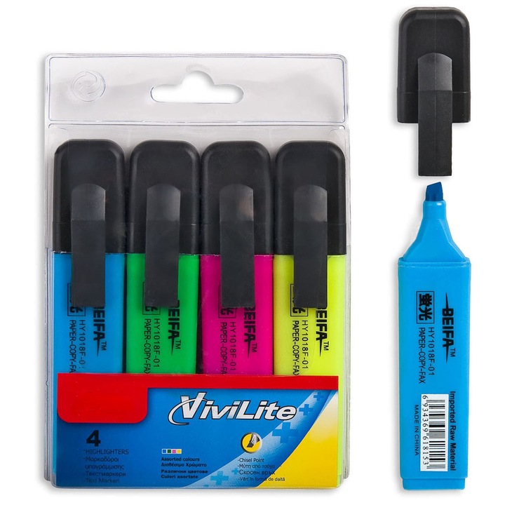 Set evidentiatoare, Zola®, 4 bucati, diferite culori