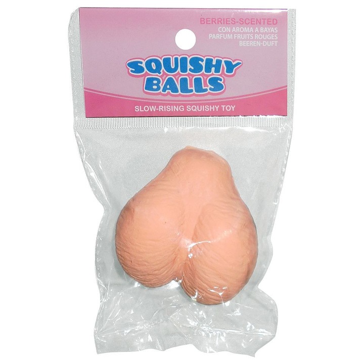 Squishy Balls stresszoldó játék, mérete 7,5 x 3,5 cm