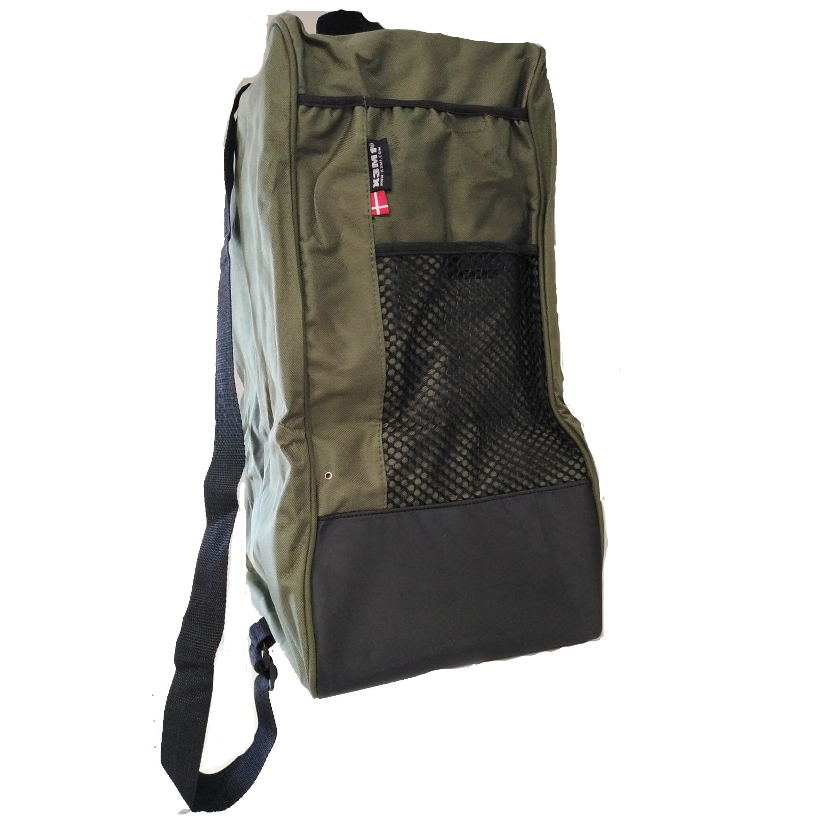 Geanta outdoor pentru incaltaminte X3M1, impermeabila, 100% poliester, 50 x 35 x 25 cm, verde/negru