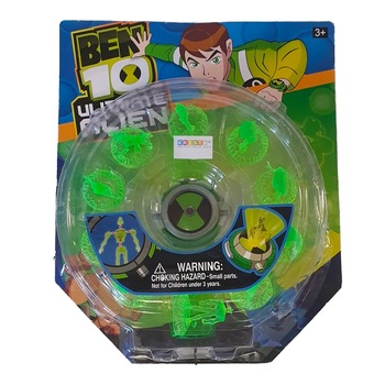 Ceas Ben 10 Omnitrix cu proiectii si 10 Figurine - Krista® Ceas Ben 10 Omnitrix cu proiectii si 10 Figurine - Krista®