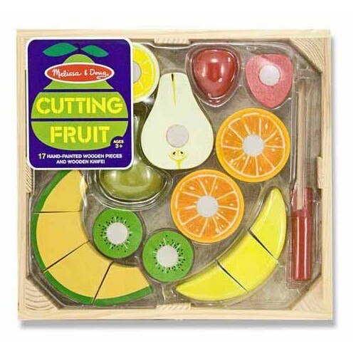 Set Melissa & Doug Fructe din Lemn pentru Taiat