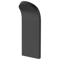 Cuier baie Aquasanit EVOLUTION, aluminiu negru mat, montaj cu banda dublu adeziva (inclusa)