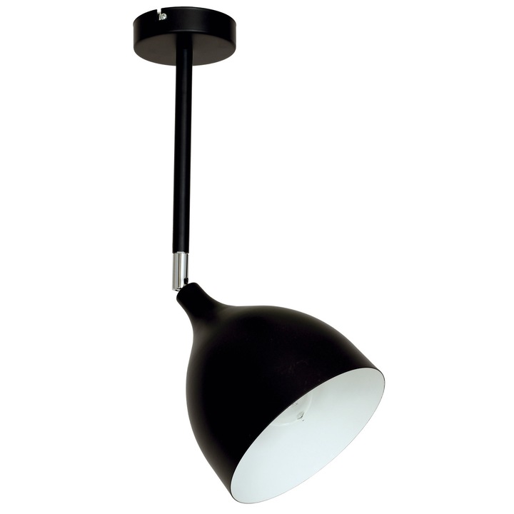 Plafoniera Klausen Norway Pl1 negru, Negru, KL 6517, E27, 1x11 W