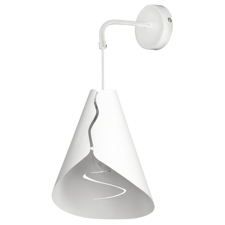 Aplica Klausen Tinkler Ap1 alb, Alb, KL 6504, E27, 1x11 W