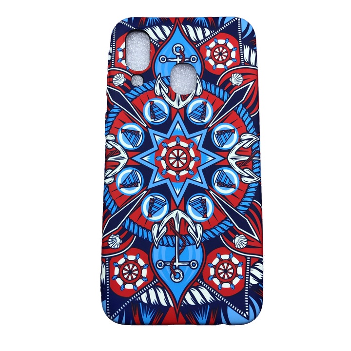 Husa Samsung Galaxy A40 , Fosforescent , Mandala Nautic