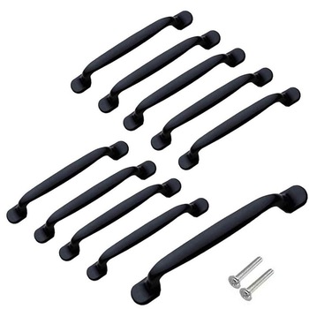 Set 10 manere MAGELASI, 128mm, Aliaj , Negru Set 10 manere MAGELASI, 128mm, Aliaj , Negru