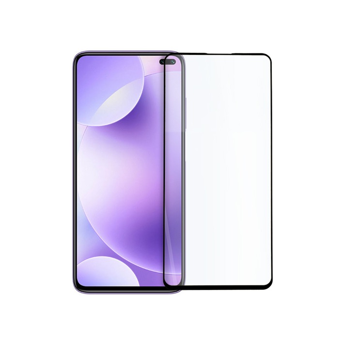 Протектор Tech Armor, за Xiaomi Redmi K30, 9D, Цялостно залепване и покритие, Черен