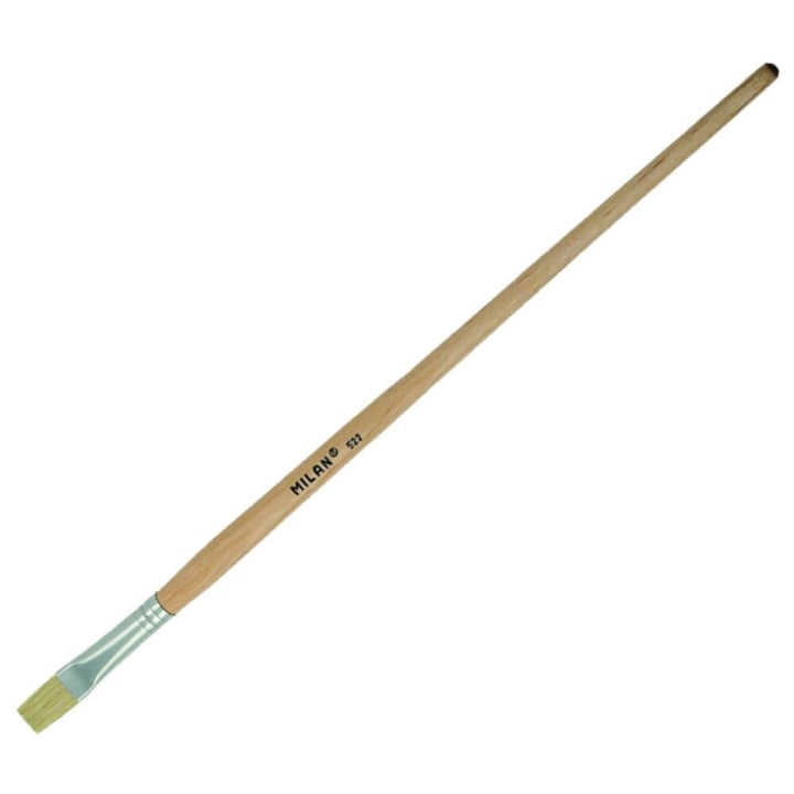 MILAN Brush Series 522, egyenes hegy disznószőrrel, hosszú nyél, 7-es