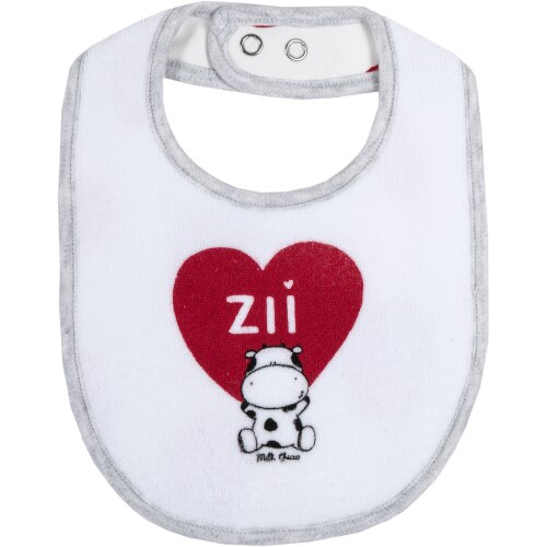 Baveta Chicco Copii din Bumbac, GRI DESCHIS