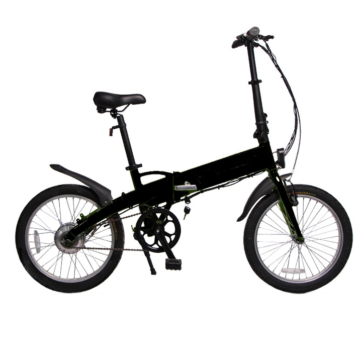 Електрически велосипед TIGTAG ON-BIKE, Сгъваем, 250W, Черен, Li-ion батерия