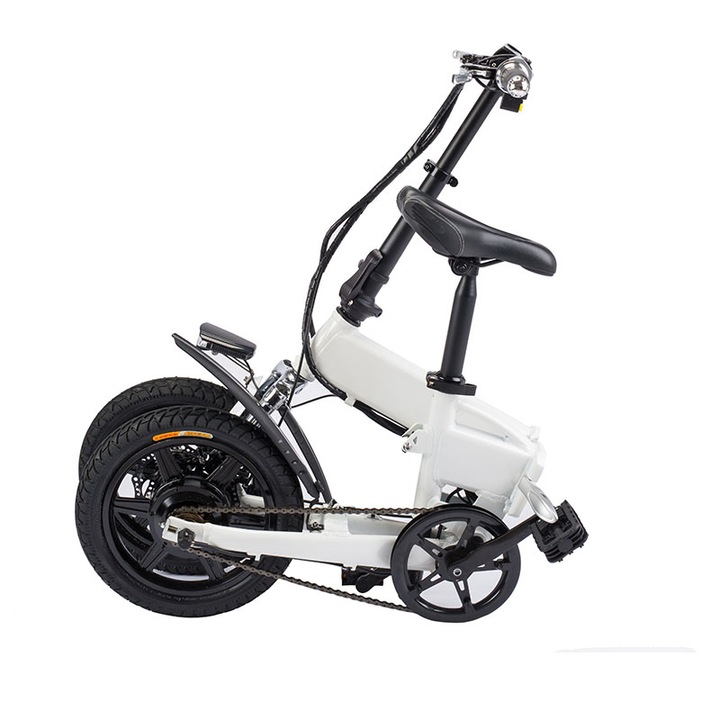 Електрически велосипед TIGTAG ON-BIKE, Сгъваем, 250W, Бял, Li-ion батерия
