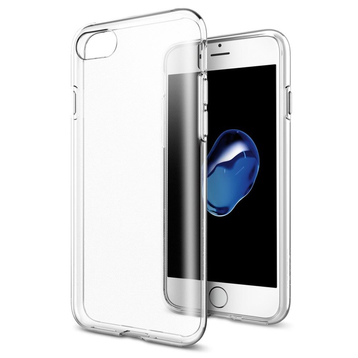 Carcasa Spigen compatibila iPhone 7/8 Case Liquid Crystal, Crystal Clear