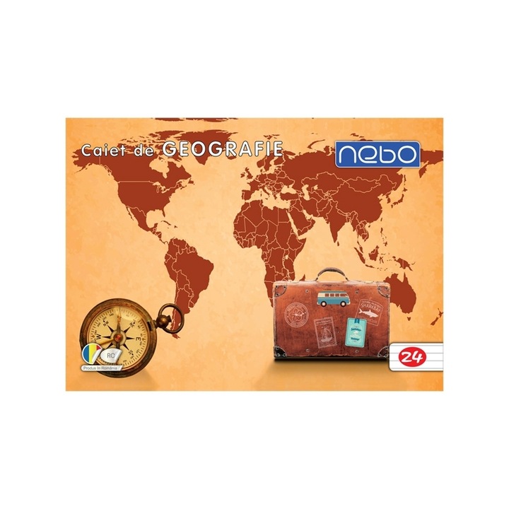 Caiet de geografie pentru scoala, 24 file